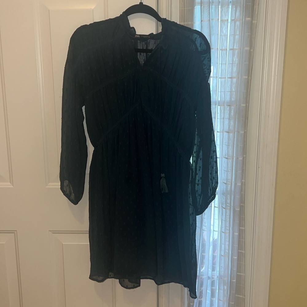 ZARA turquoise dress
